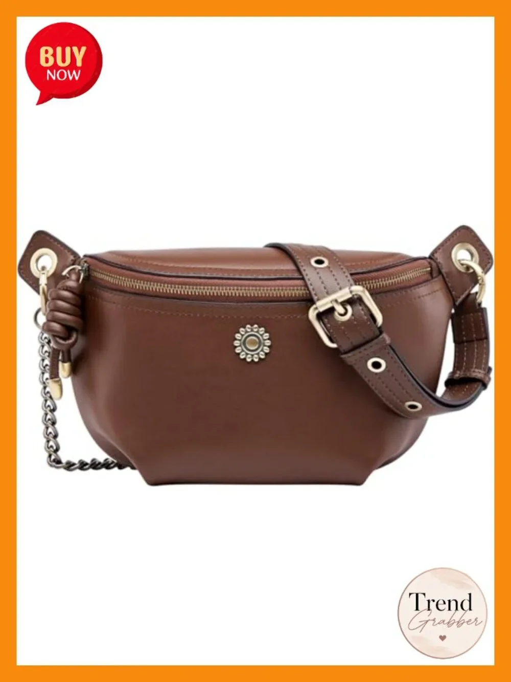 Vegan Leather Sling Bag Crossbody Fanny Pack Women Travel